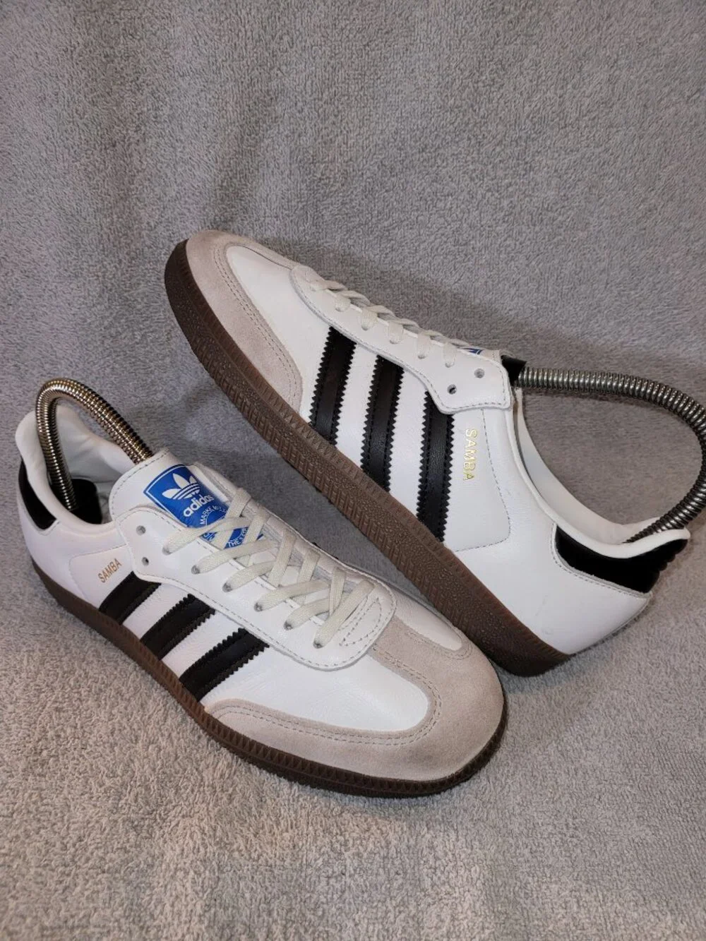 Adidas Samba OG White Black Gum Sneakers IE3675 Youth Big Kids Size 5.5 (#1781)
